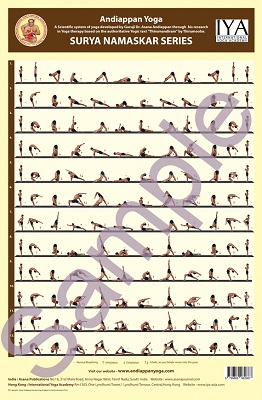 Andiappan Yoga Suryanamaskar Wall Chart